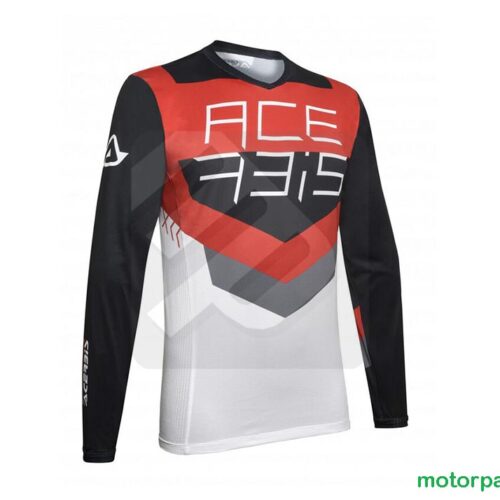 Maglia Acerbis MX Track Nero / Rosso