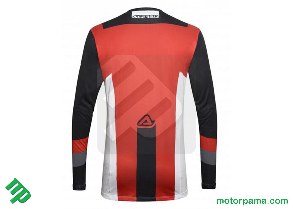 Maglia Acerbis MX Track Nero / Rosso - immagine 3