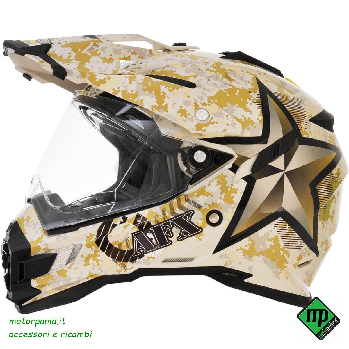 Taglia M-Casco motoslitta AFX FX-41DS MARPAT CAMO