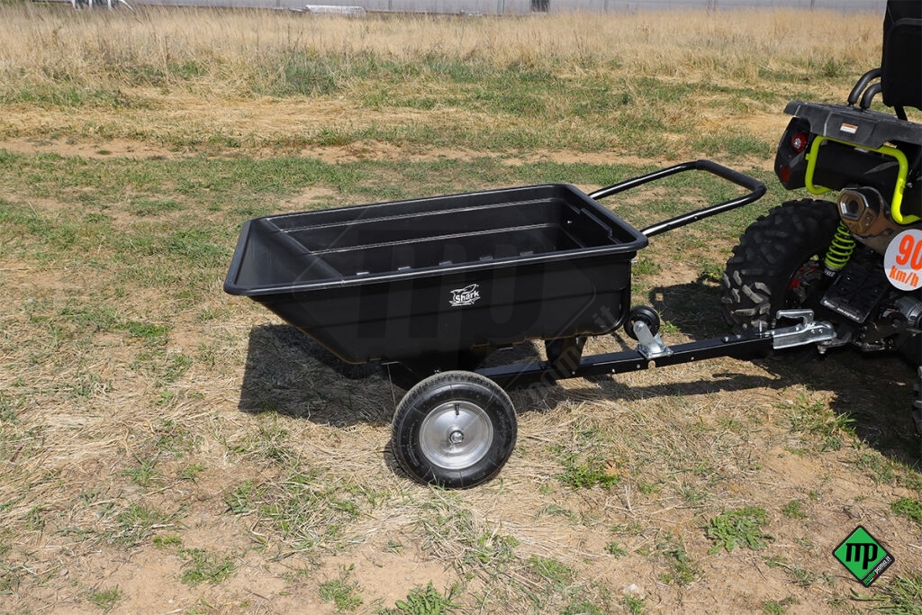 Rimorchio per ATV da giardino 150 NERO - immagine 3