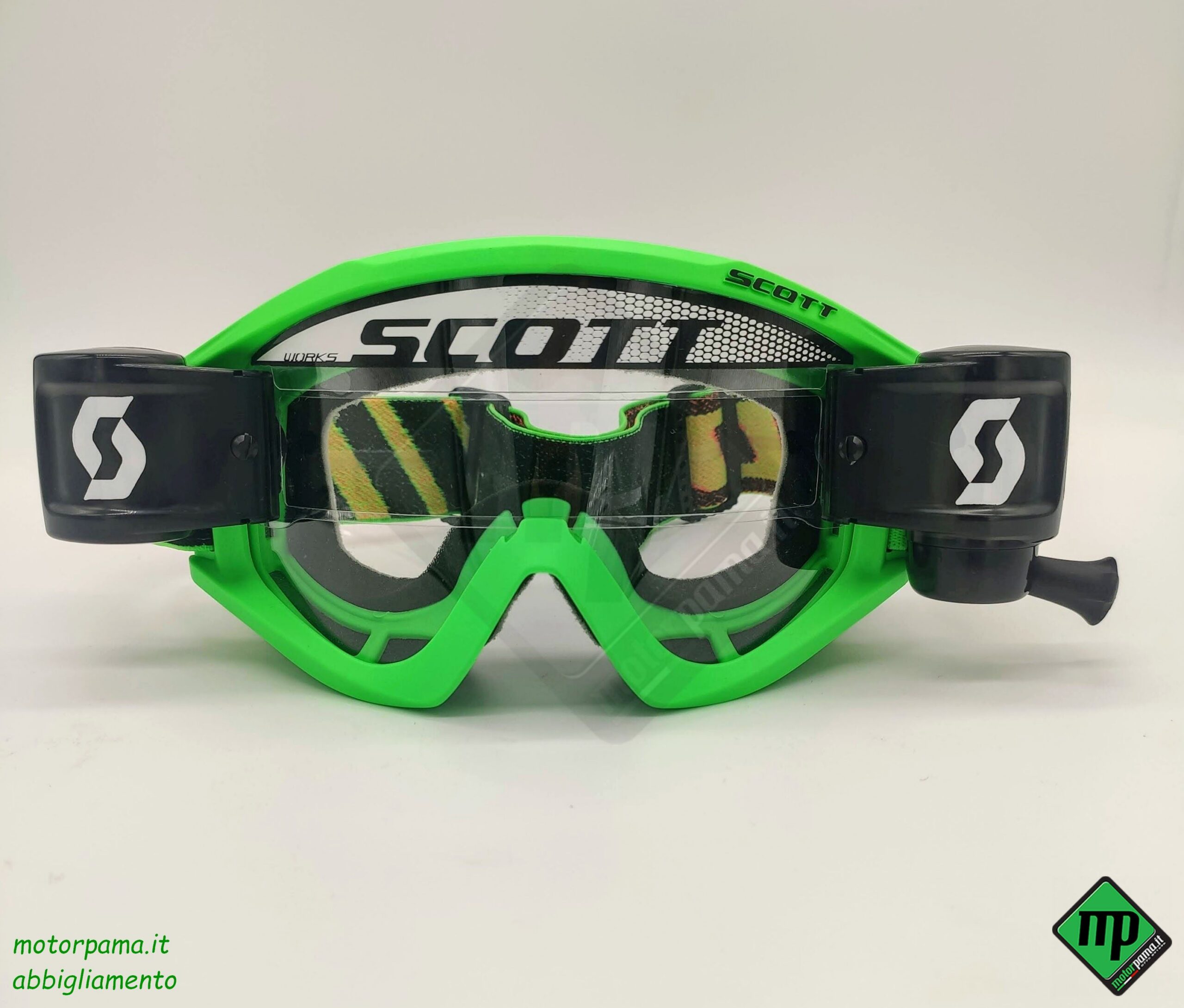 Maschera Scott Recoil XI WFS Motocross Goggles Nero/Fluo verde - immagine 3