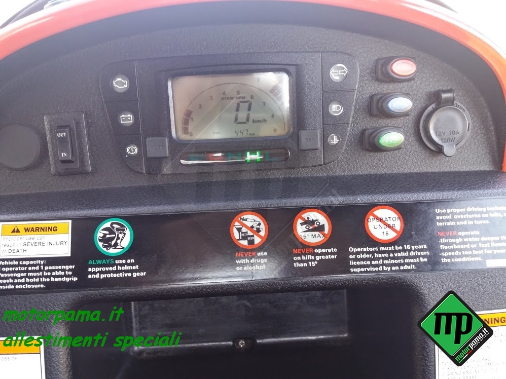 Quad Atv Utv Kymco Uxv 500 allestimento speciale Protezione Civile Nazionale - immagine 4