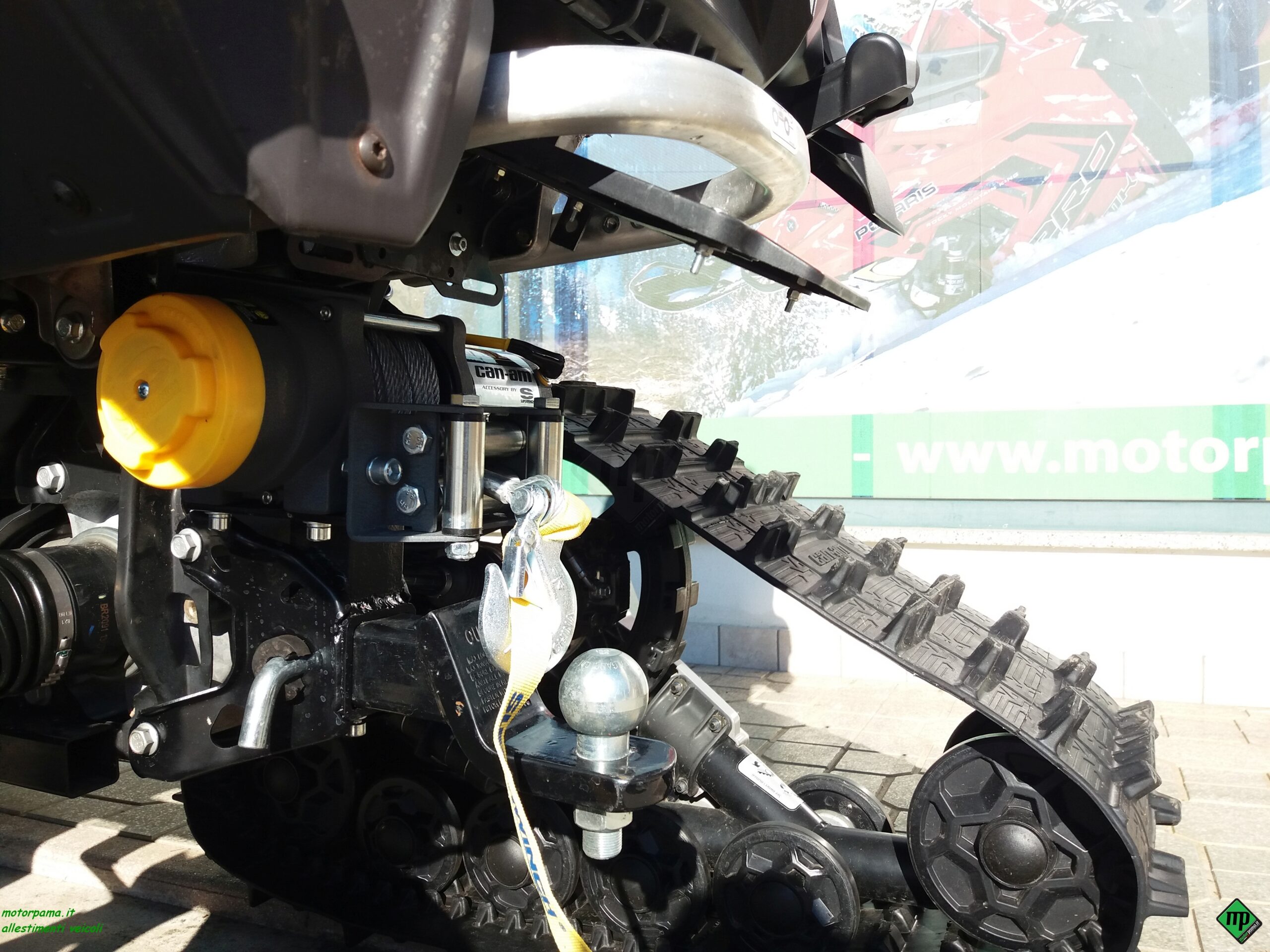 Piastra supporto verricello posteriore quad atv Can-am Outlander, Renegade produzione dal 2010 - immagine 7