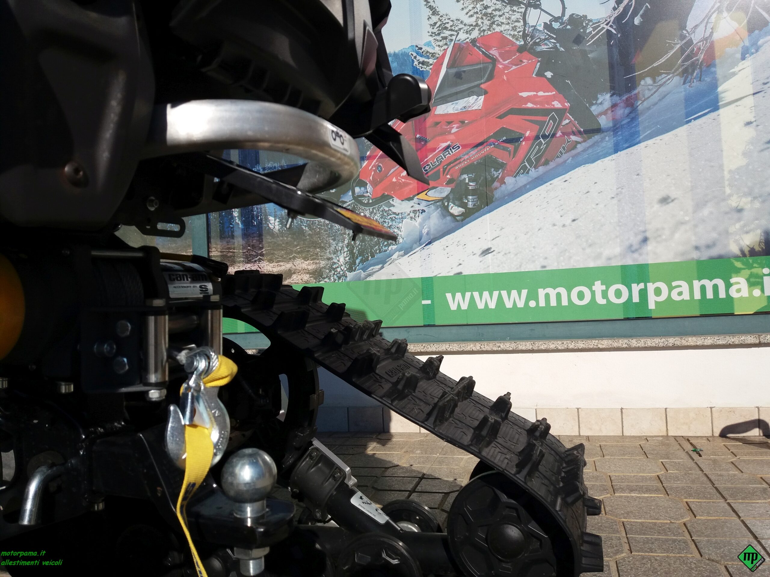 Piastra supporto verricello posteriore quad atv Can-am Outlander, Renegade produzione dal 2010 - immagine 5