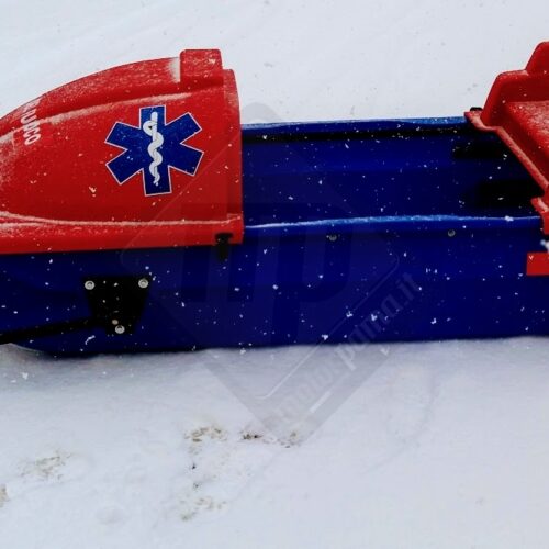 Equinox - RESCUE BOGGAN modello  Barella da soccorso a traino universale per motoslitta e quad cingolati  allestimento speciale da soccorso