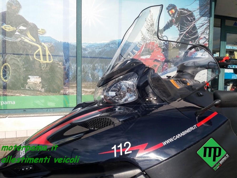 Motoslitta Polaris Widetrak iq intl cc 600 allestimento speciale Arma dei Carabinieri