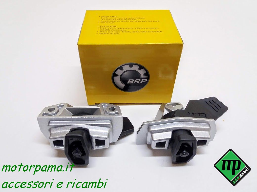 Coppia supporti fissaggio per accessori quad atv Can Am base LinQ - immagine 3
