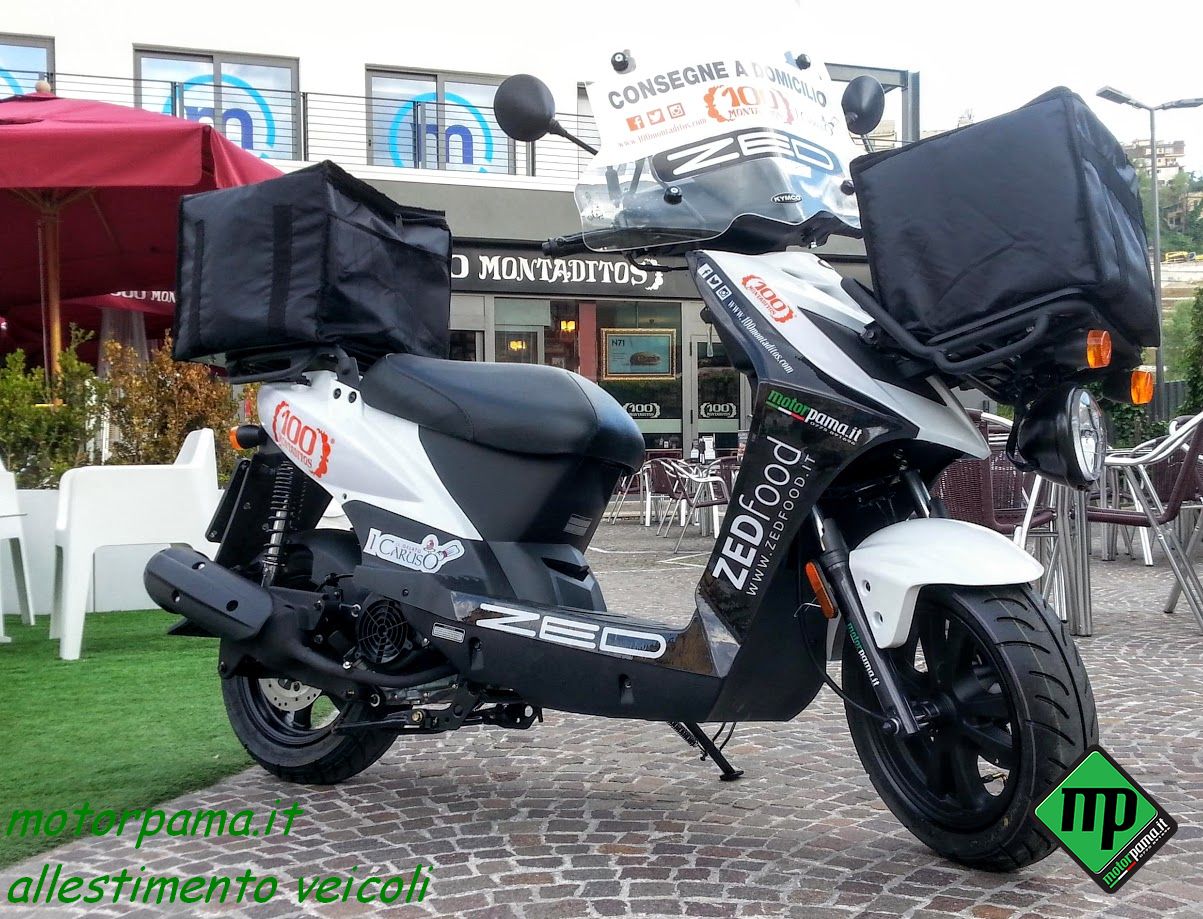 Scooter Kymco Agility Carry consegna panini pizza bevande