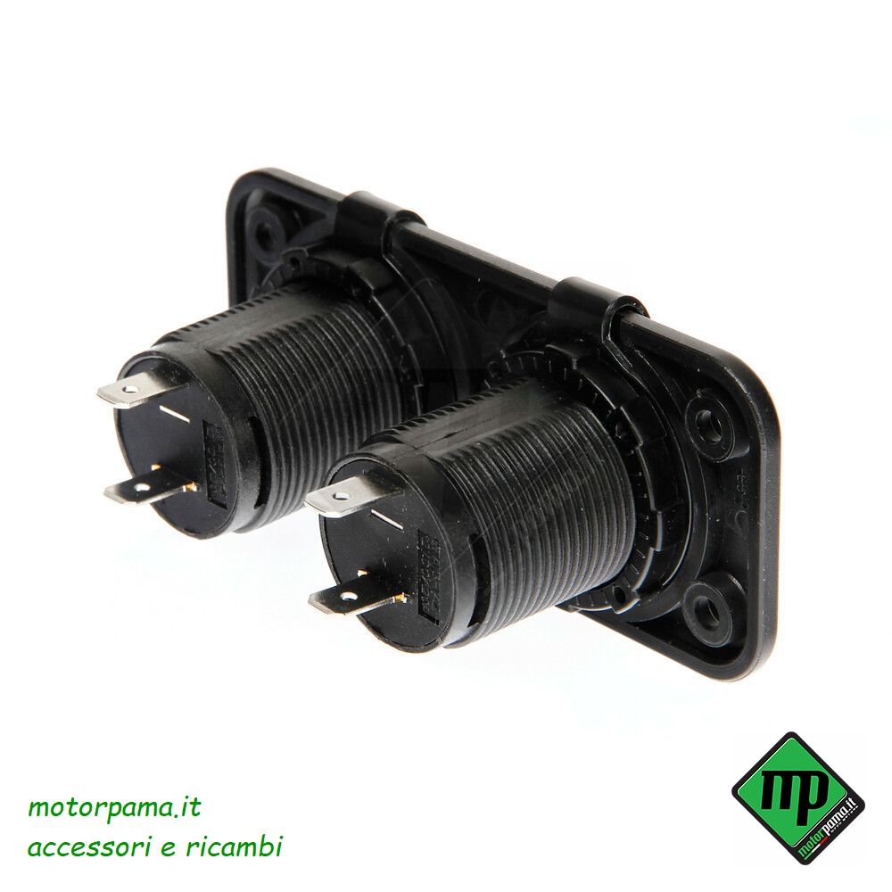 Ext-2, doppia presa corrente, montaggio ad incasso, 12/24V - immagine 3
