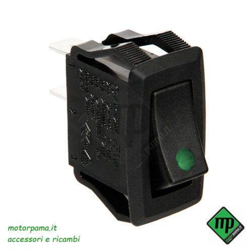 Micro interruttore con spia a Led - 1224V - Verde