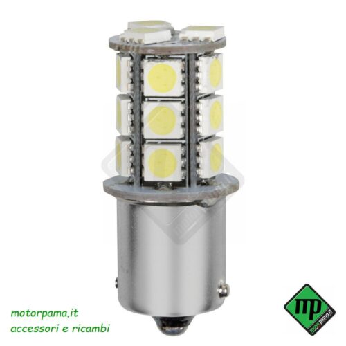 12V Hyper-Led 54 - 18 SMD x 3 chips - (P21W) - BA15s - 1 pz - D/Blister - Bianco