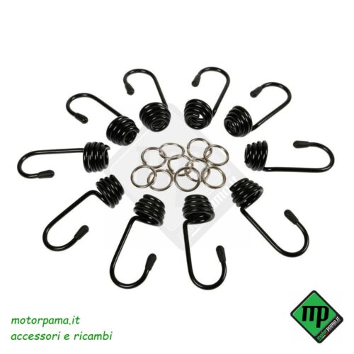Set 10 ganci + morsetti - � 8 mm