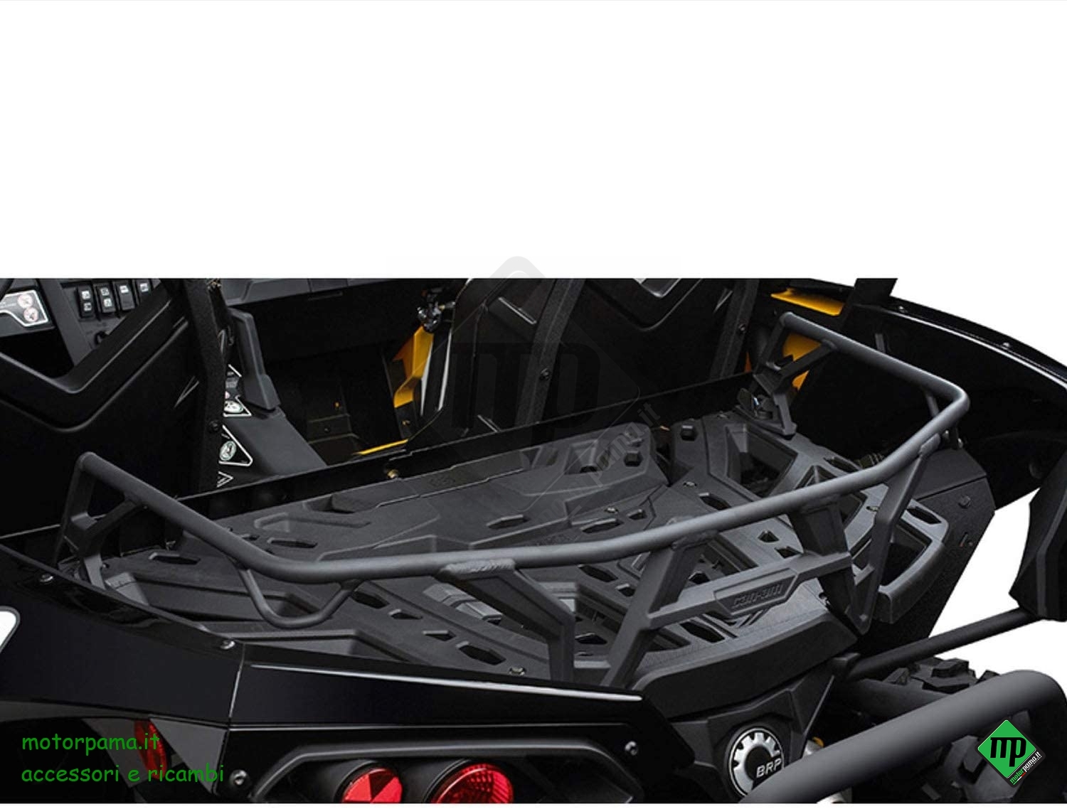 Sponda LinQ alte 10 cm per portapacchi Can am Outlander Renegade colore Nero - immagine 2