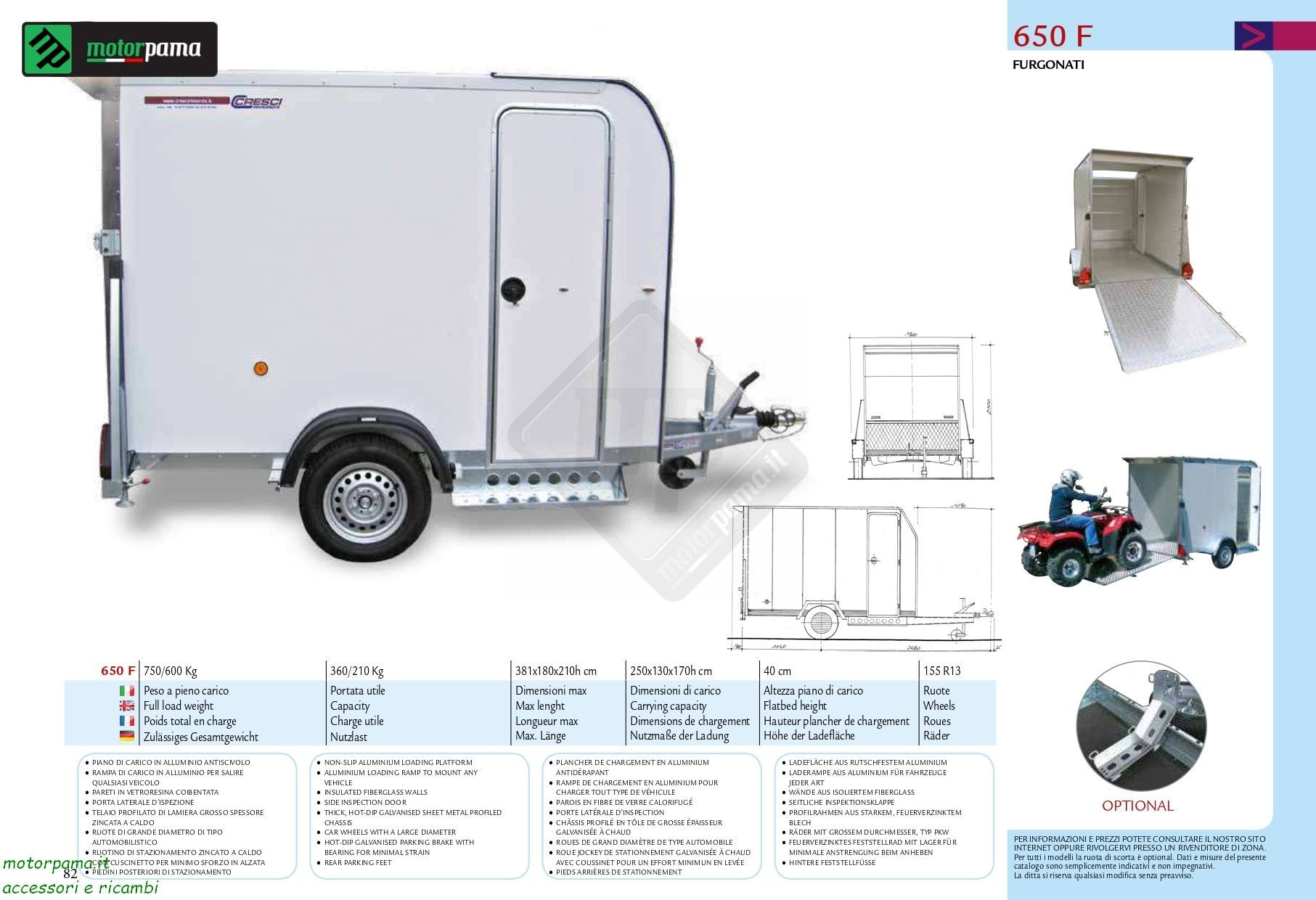 Carrello cresci 650F
