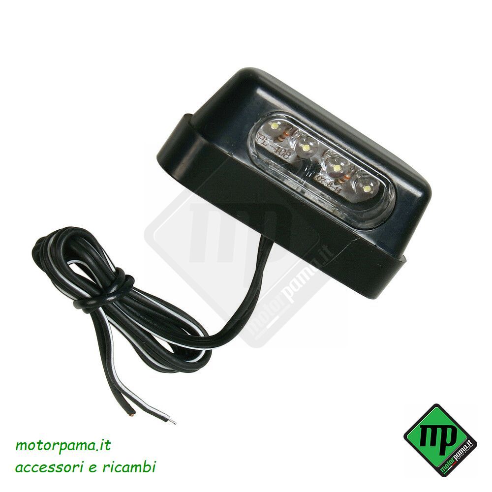Luce targa a 4 Led - Blu - Non omologato