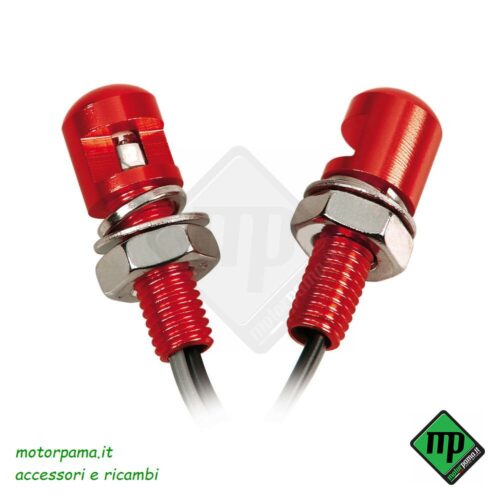Set 2 viti con Led a luce blu - Rosso