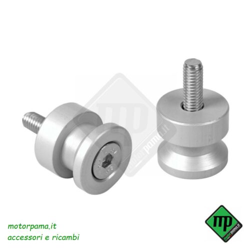 Coppia supporti cavalletto - 10x1,25 mm - Alluminio