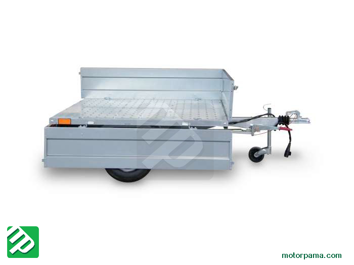 Carrello Cresci Rimorchi B3 con sponde apribili