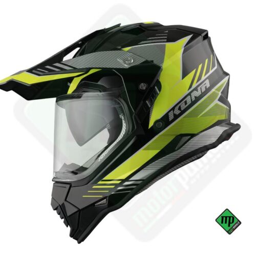 Casco Vemar Kona Explorer Nero Giallo Matt