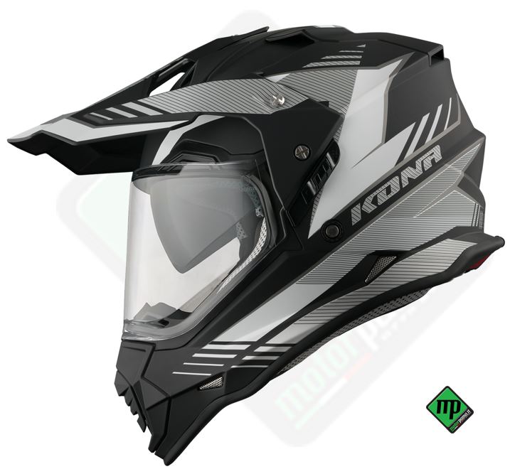 Casco Vemar Kona Explorer Nero Bianco Matt
