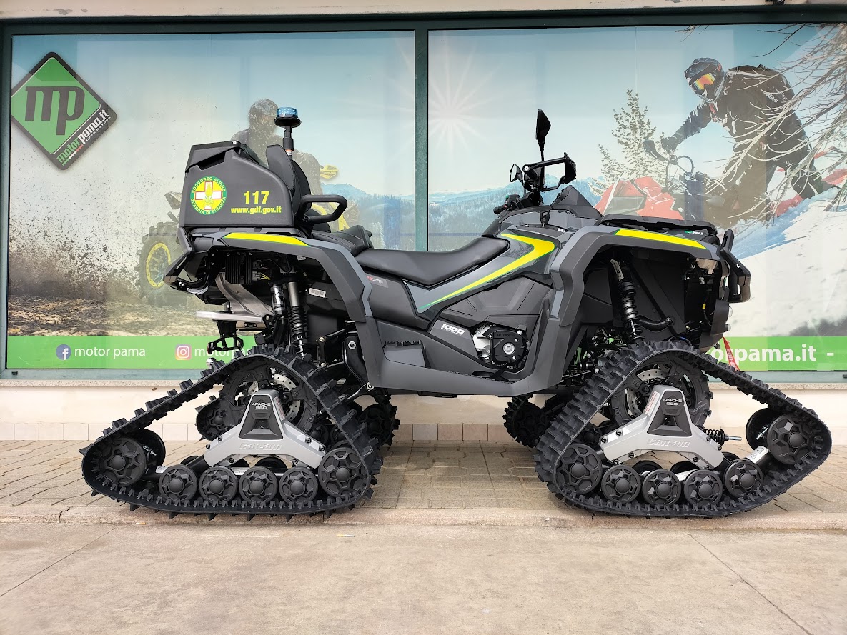 QUAD OUTLANDER MAX XTP 1000 4X4 CINGOLATO PASSO LUNGO ALLESTITO GUARDIA DI FINANZA