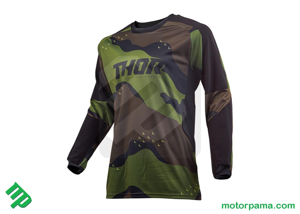 Maglia Thor cross / enduro colorazione camo - immagine 2