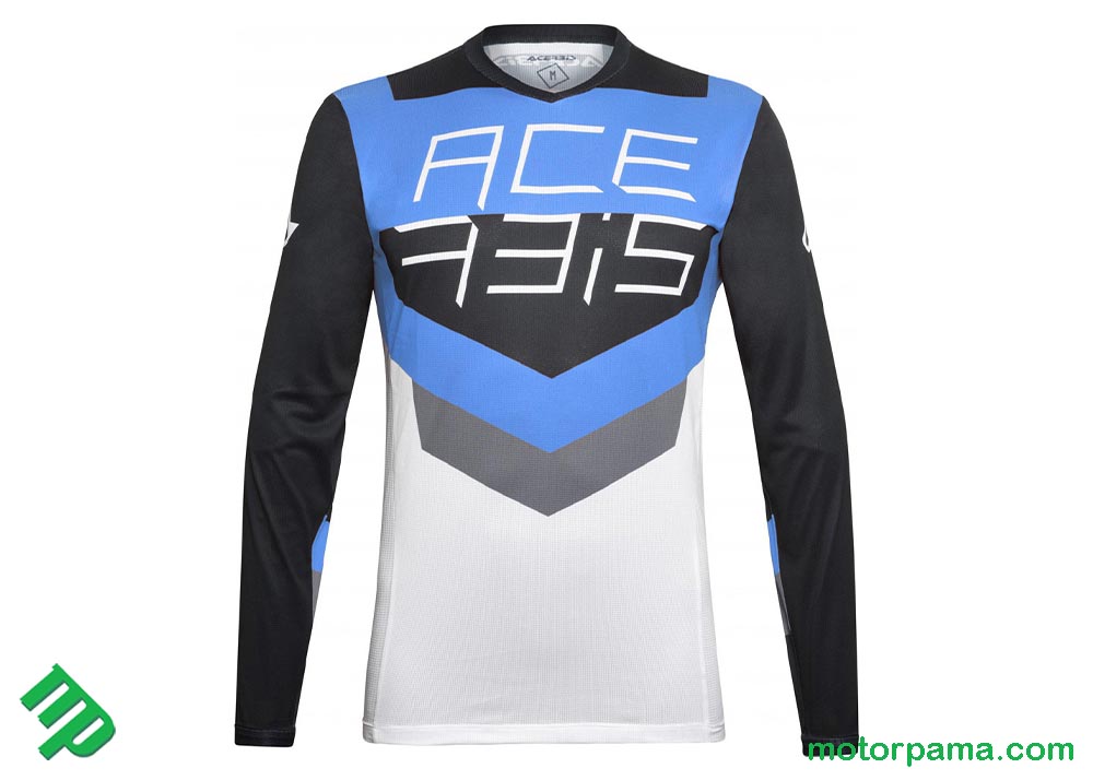 Maglia Acerbis MX Tracer Nero / Blu - immagine 2