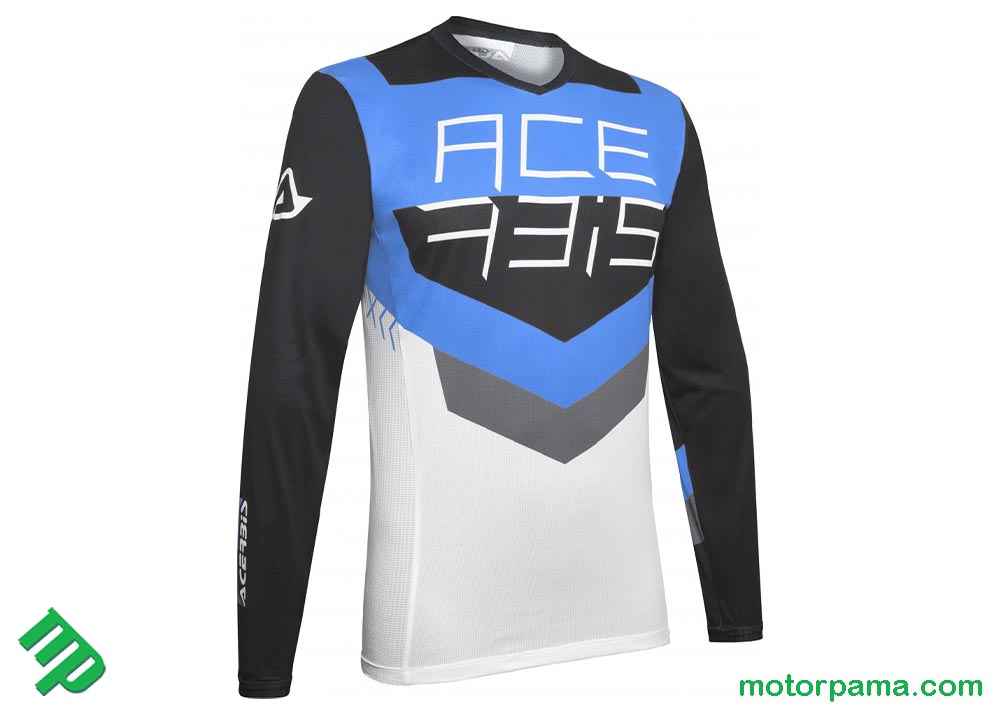 Maglia Acerbis MX Tracer Nero / Blu