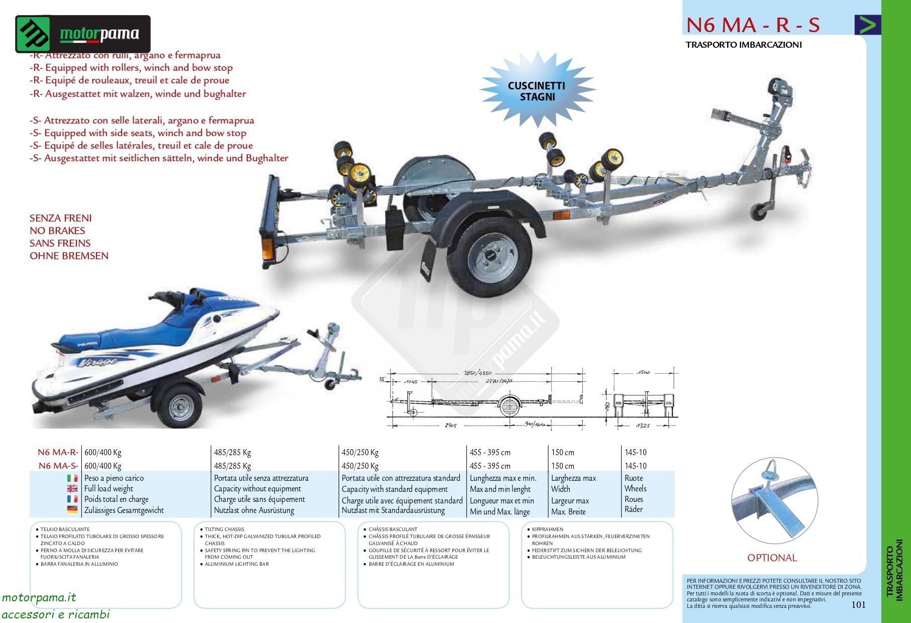 Carrello Cresci Rimorchi N6 MA-S- - immagine 3