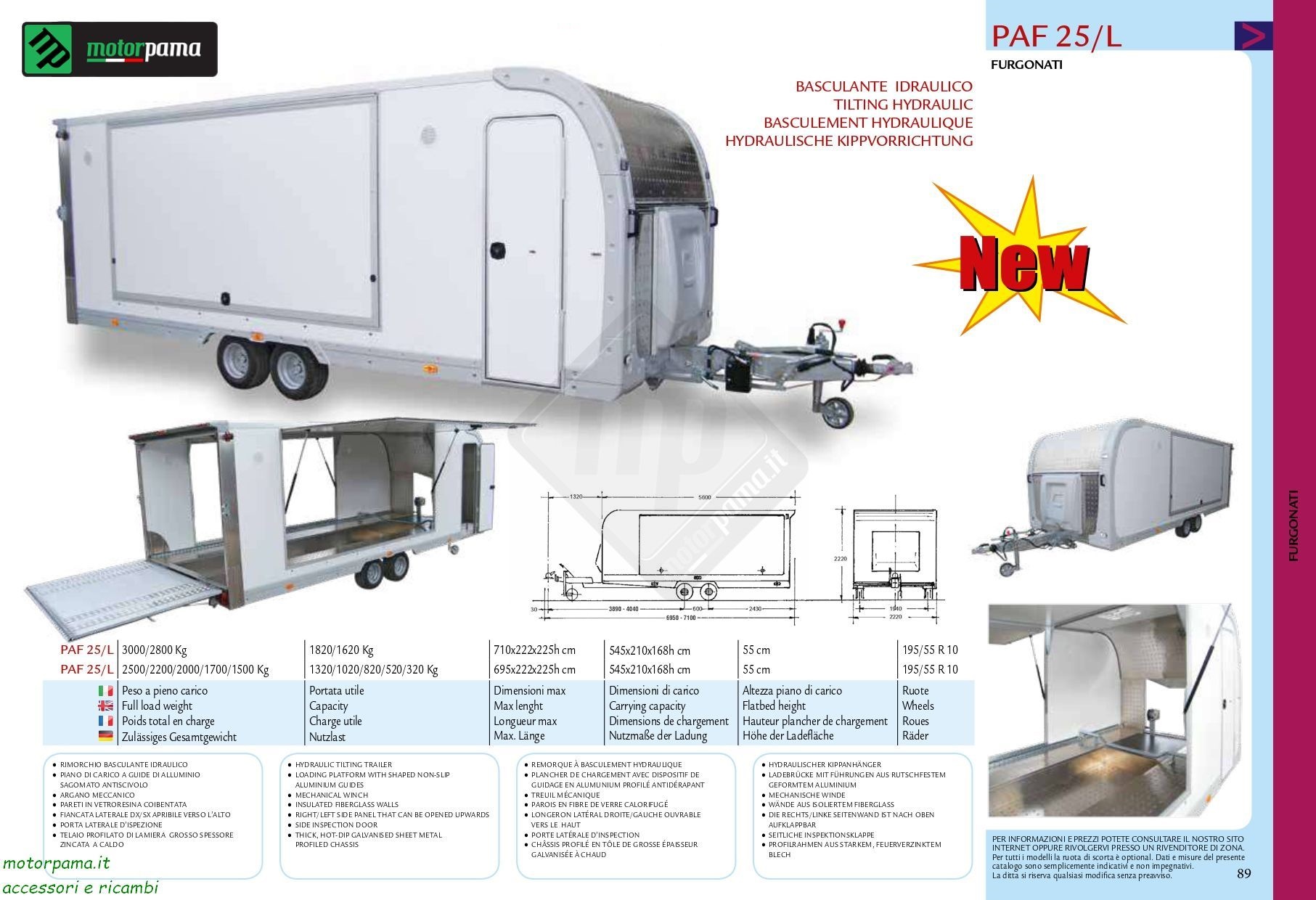 Cresci rimorchi PAF25 L