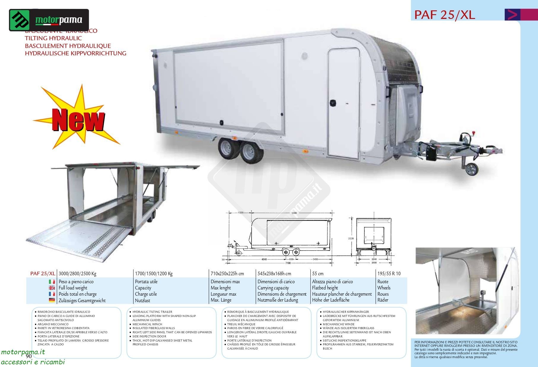 Cresci rimorchi PAF25 XL
