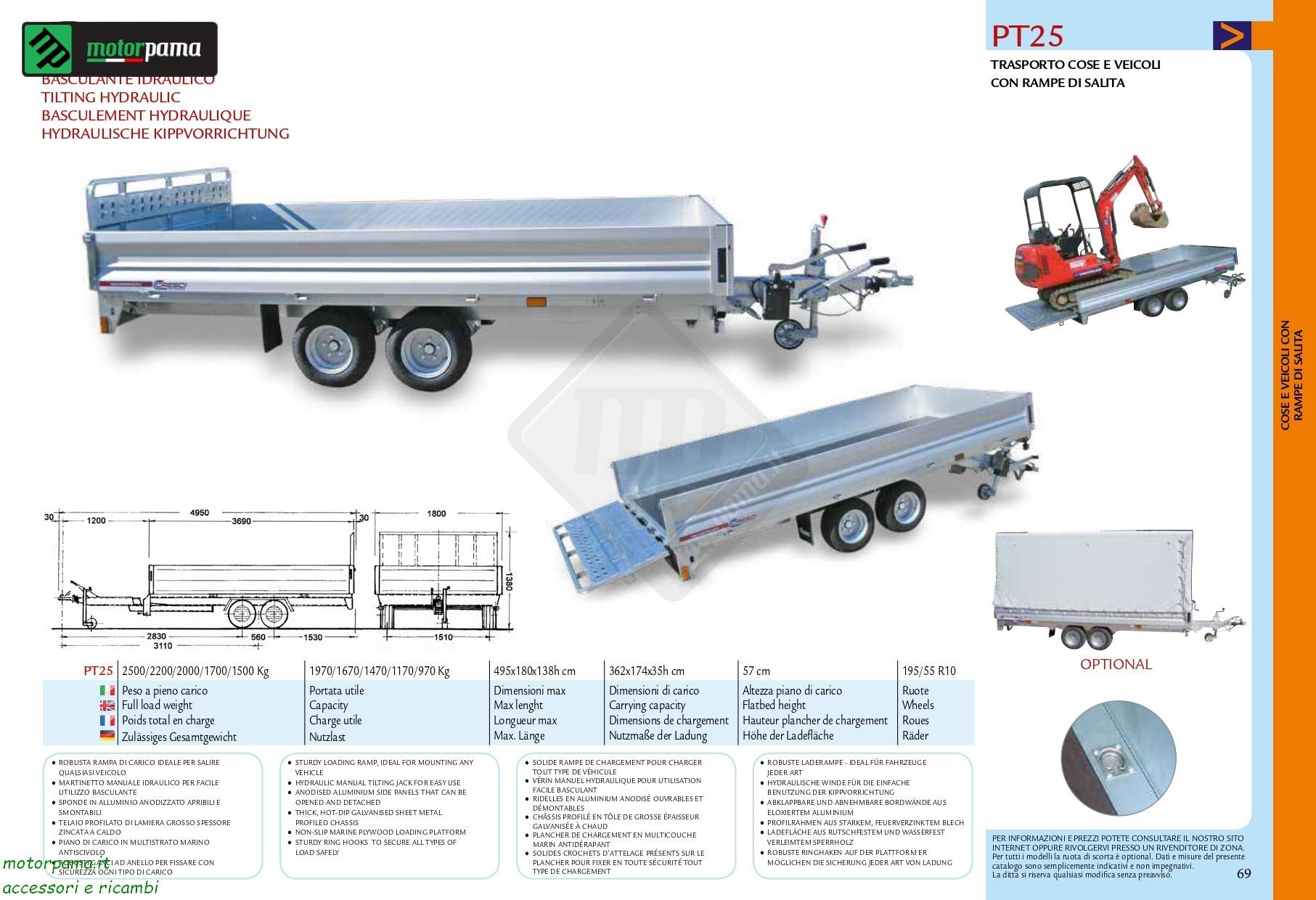 Carrello Cresci Rimorchi PT25 - immagine 6