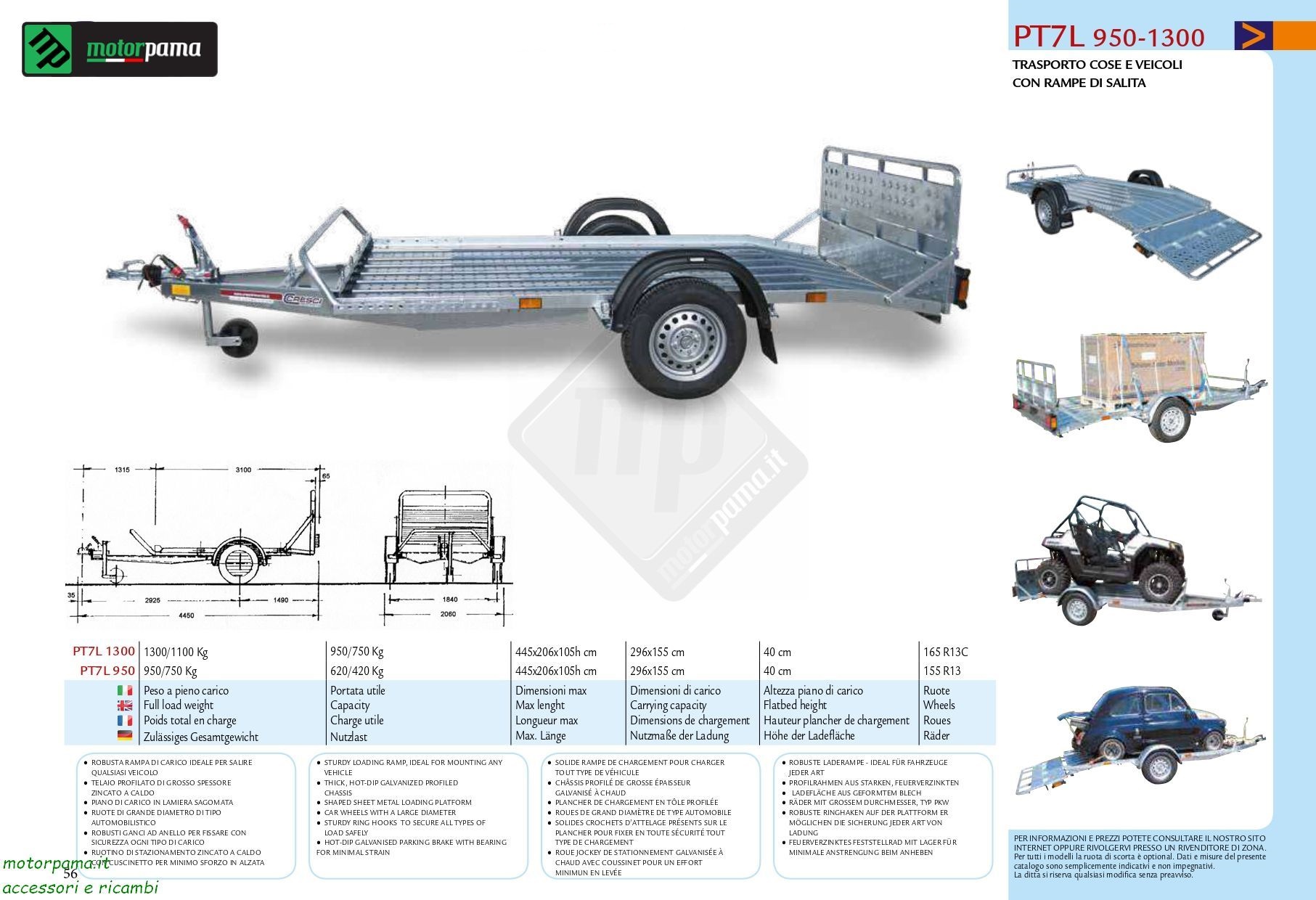 Carrello Cresci Rimorchi PT7L - immagine 7