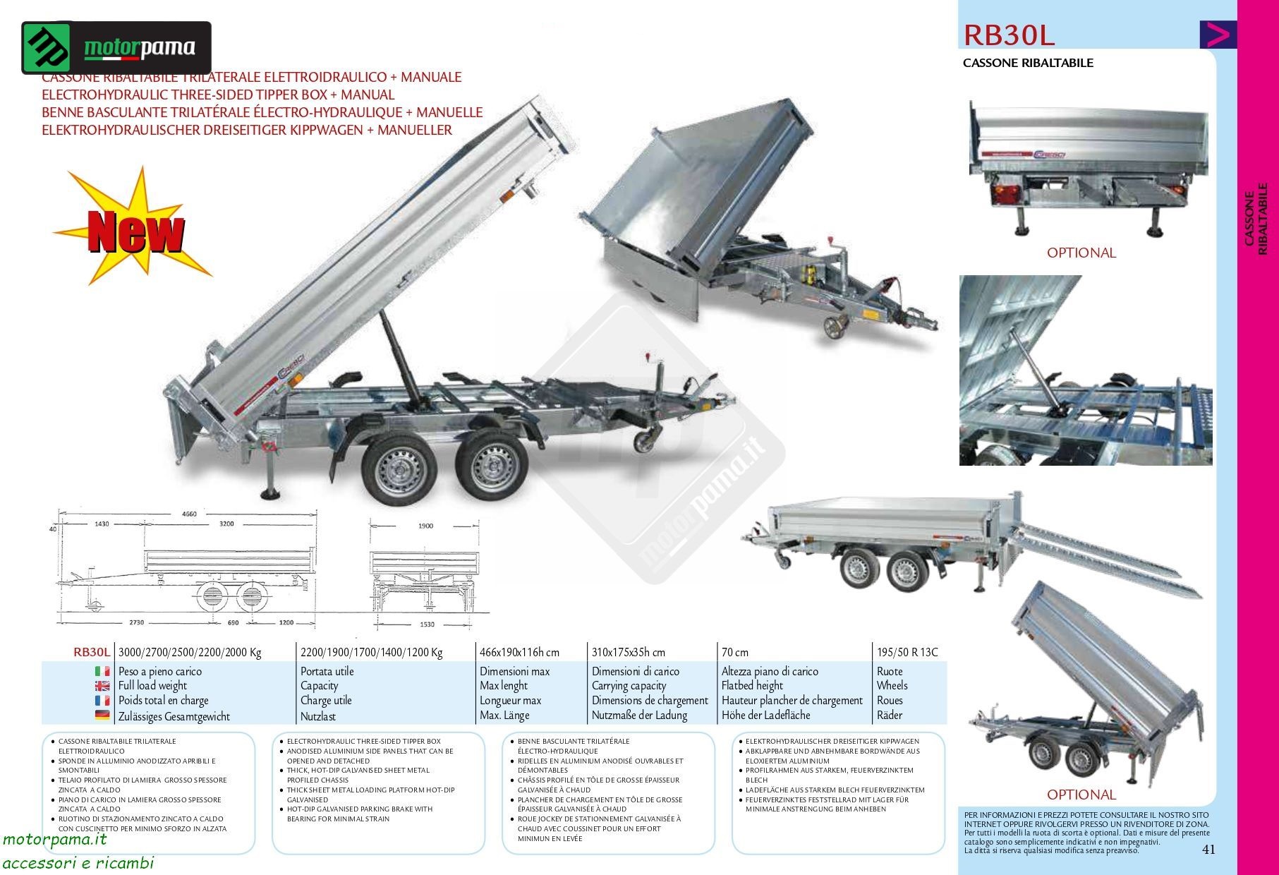 Carrello cresci RB30L