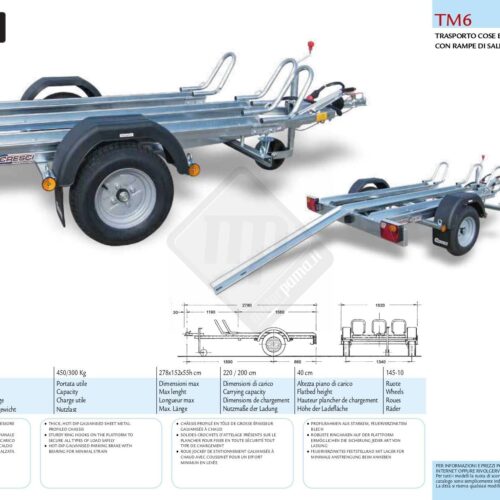 Carrello Cresci rimorchi TM6