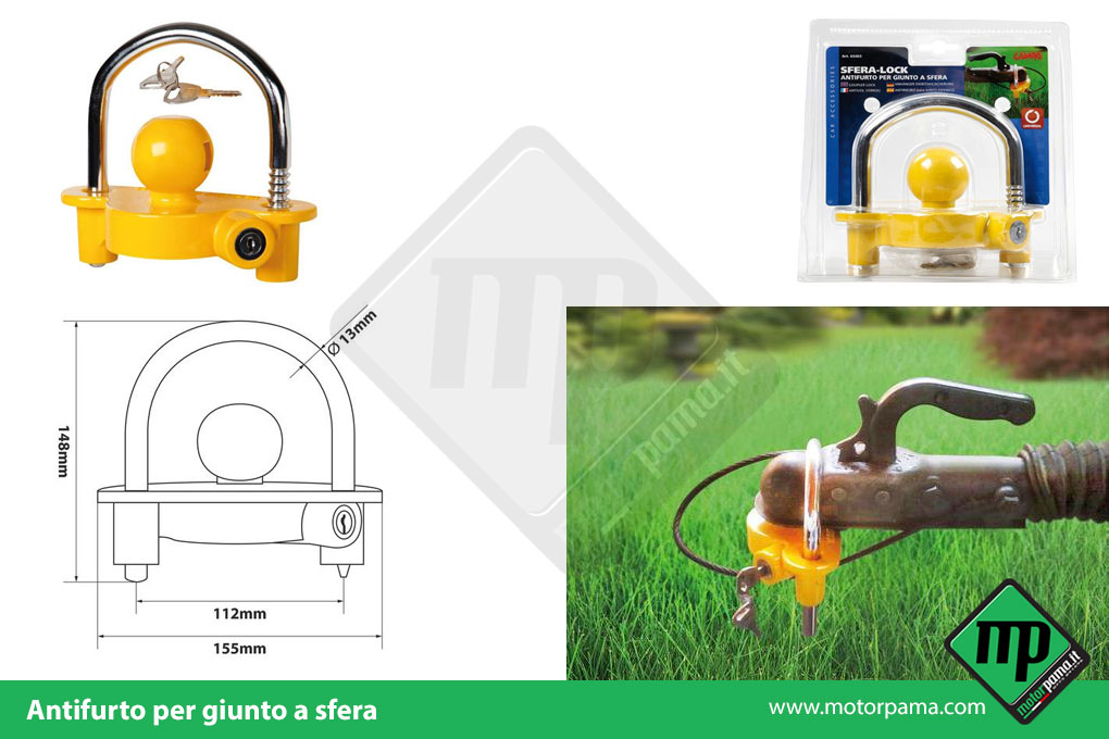 Antifurto per giunto a sfera carrello - immagine 2