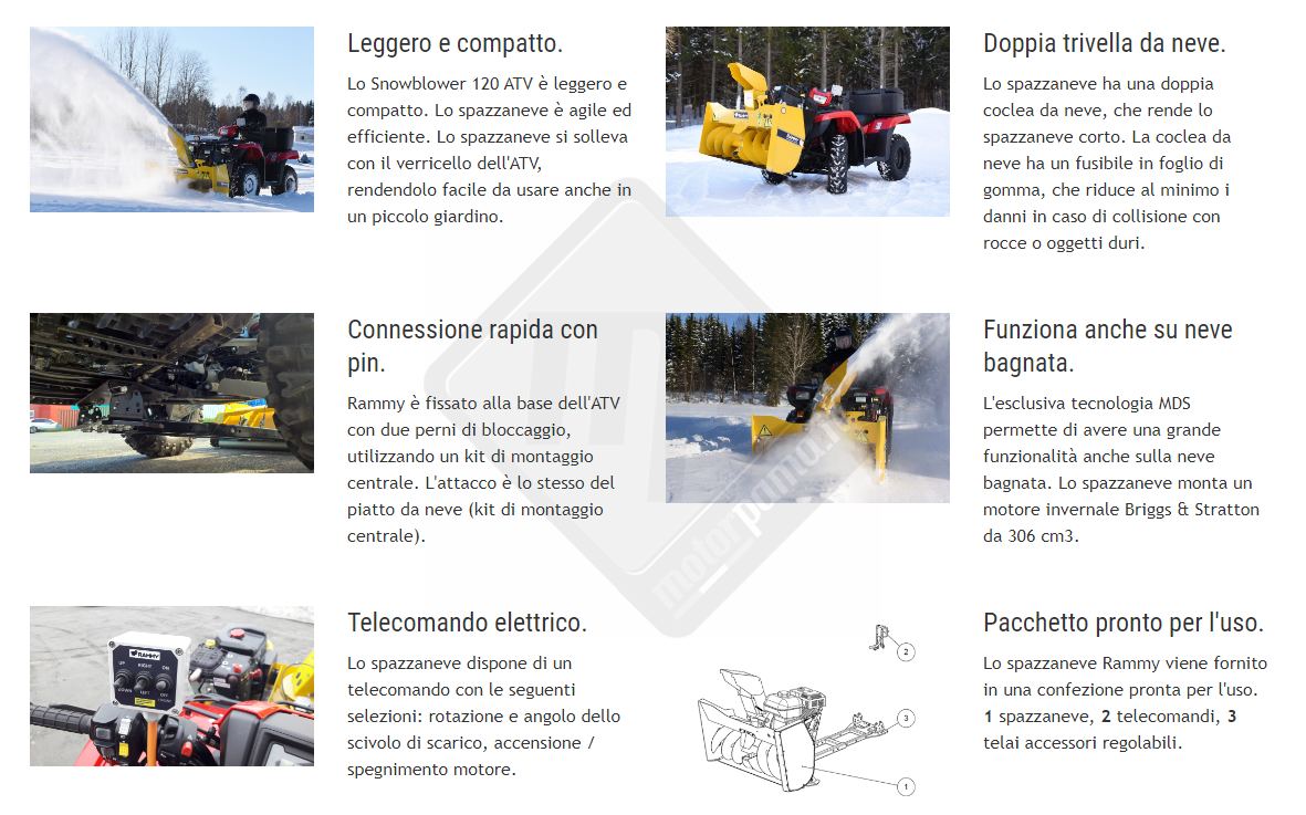 Turbina Spazzaneve RAMMY 120 ATV