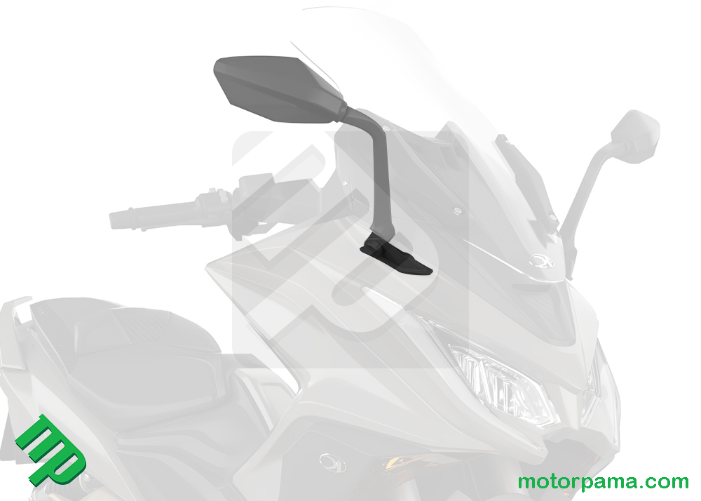 Tappo carena lato destro per attacco specchio originale Kymco Ak550 - immagine 4