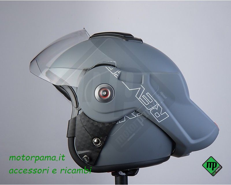 Casco Moto Flip-Up BHR 807 REVERSE Grigio Opaco - immagine 2
