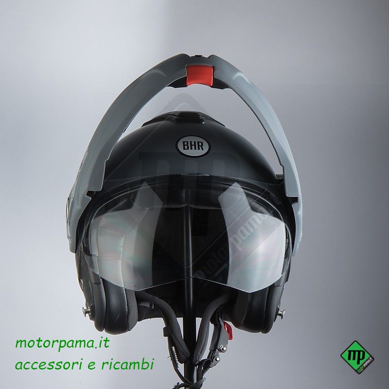 Casco Moto Flip-Up BHR 807 REVERSE Grigio Opaco - immagine 3
