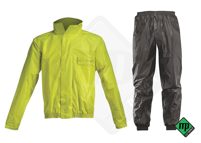 Completo antipioggia Acerbis Rain Suit Logo nero/giallo