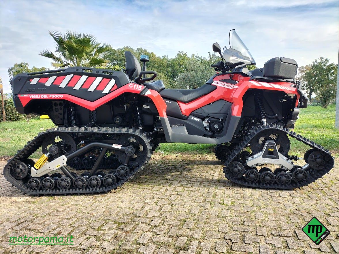 QUAD OUTLANDER 6X6 1000 CC DOPPIO POSTO ALLESTITO VIGILI DEL FUOCO