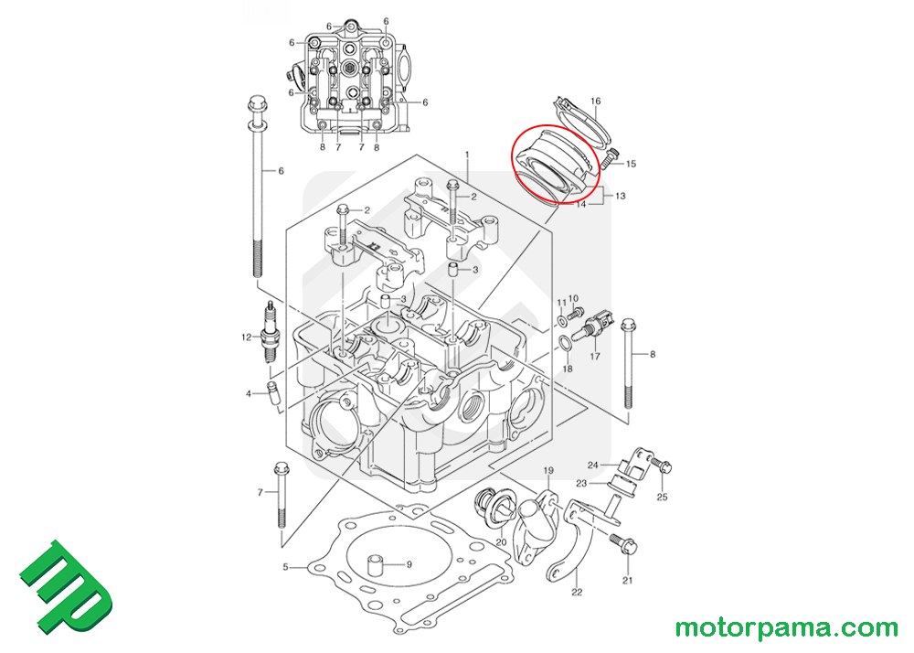 Collettore d'aspirazione originale Suzuki King - immagine 5