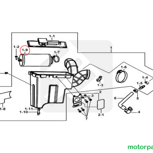 Filtro aria originale quad TGB Blade Target