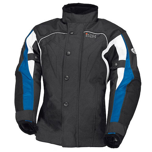 Giacca moto bambini Jamie II nero-blu-bianco