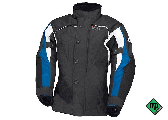 Giacca moto bambini Jamie II nero-blu-bianco