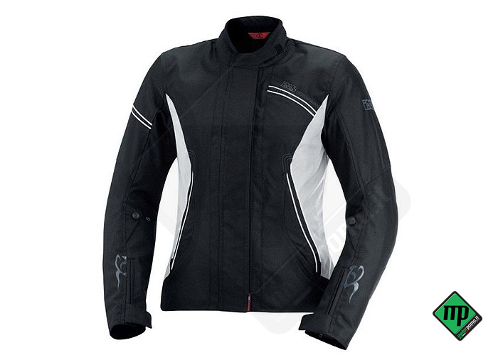 Giacca moto donna Alana Ixs nero-bianco