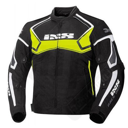 Giacca moto Ixs Activo nero-giallo-fluo-bianco