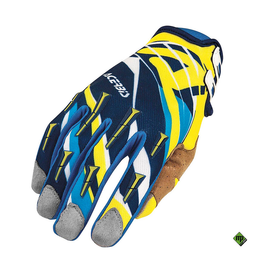 Guanti acerbis MX X2 blu/yellow - taglia XL