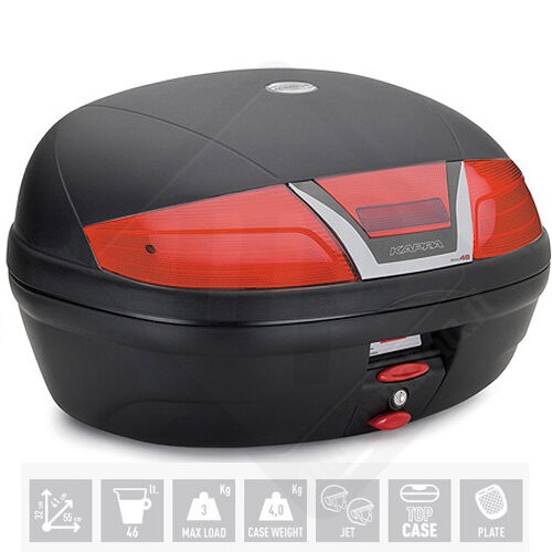 K46 bauletto nero 46 lt